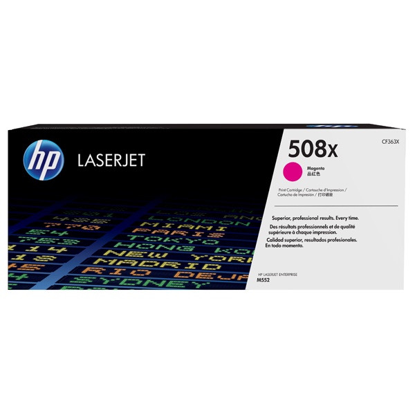 HP 정품토너 No.508X CF363X 빨강 (M552dn/9500매)